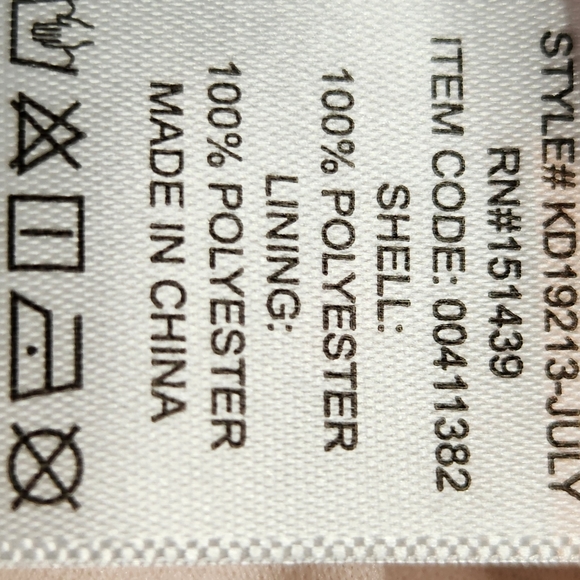 FOREVER 21 Cream & Pink Floral Ruffle V-Neck Wrap Tie Long Sleeve Dress Small - Picture 11 of 11